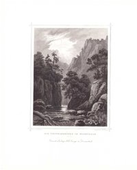 Bodetal: Teufelsbrücke, 1854 (aus: Lange "Der Harz")