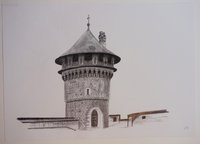 Turm auf der Schloßterrasse Wernigerode, von R. R. Michaelis, vor 2016