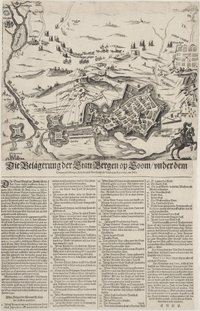 Die Belaegerung der Statt Bergen op Boom/ under dem/ Commando Marquia Spinolae, und Don Louys Velasco, in Anno 1622. im Julio.