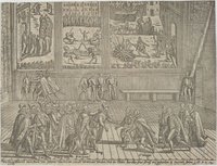 Wie Konig Heinrich IIII. in Paris Von Johann Chastel am mundt Verwundet Worden, Vrud der Thäter darüber seine Straff aus gestunden