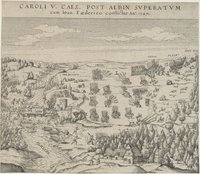 CAROLI V. CAES. POST ALBIN SUPERATUM/ cum Ioan. Faederico conflictus Ano. 1547.