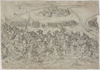 Schlacht zwischen Dem Wallachischen Weyda Und Dem Cardinal Andrea Battorj in Sieben Buergen jm Verschiene October 1599 Jar Vorgang.