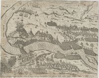 Wie die christen Gran belagert die Stadt erobert, die Ubrigen Vestungen hart beschossen Und gesturmet, doch entlich Wieder Verlassen habben 7 July 1594.