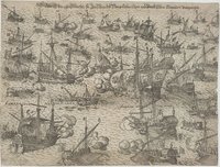 Abriss der Seeschlacht, so zwischen der Neapolitanischen und Venedischen Armaden vorgangen.