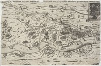 Abbildung des ansehlichen treffens zwischen [Grave] Henrichen vom Berg, und den holländern, geschehen den 8. Octob: 1626.