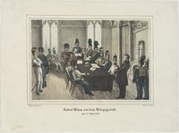 Robert Blum vor dem Kriegsgericht/ am 8. Novbr. 1848.