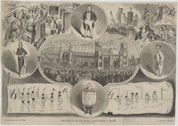 Gedenkblatt an das erste deutsche Sängerbundfest in Dresden,/ 22.-25. Juli 1865.