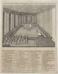 Eigentlicher Abriß der Reichstags Solennitet, so den 3/13 Sept: diß 1640 Jahrs in Regespurg bey eröffnung 8 propolitio/ angestelt und gehalten worden.
