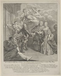 Auf den zwischen Sr. Königl: Majs: von Preussen, und der Römischen Käiserin, wie auch des Königs von Pohlen Maj: Maj:/ den 15. Febr: 1763 zu Hubertusburg glückl. geschlossenen Frieden.