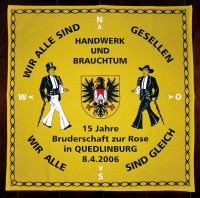 Charlottenburger anlässlich des 15jährigen Bestehens der Bruderschaft zur Rose in Quedlinburg