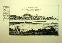 Nachdruck einer Stadtansicht von Weißenfels, 1. Hälfte 18. Jahrhundert
