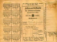 Lebensmittelkarte für Militärurlauber, Wochenkarte, 1918, Bezirksverband Pirna, 1. Weltkrieg