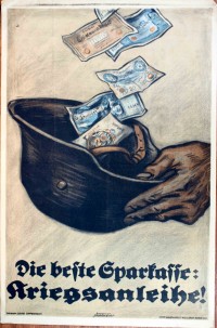 Plakat/Aufruf "Die beste Sparkasse...", 1. Weltkrieg