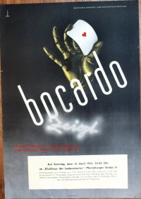 Plakat/Kultur "bocardo", DDR, Weißenfels 1953
