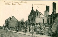 Postkarte "Die russischen Verwüstungen in Ostpreußen", 1. Weltkrieg 1914- 1918