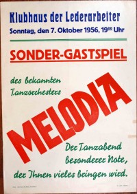 Plakat/Kultur "Sondergastspiel...", DDR, Weißenfels 1956