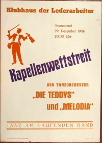 Plakat/Kultur "Kapellenwettstreit", DDR, Weißenfels 1956