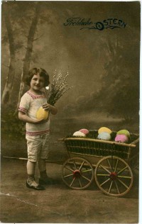 Postkarte "Fröhliche Ostern", Deutschland, Kaiserreich 1913