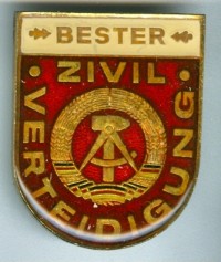 Bestenabzeichen der Zivilverteidigung (ZV), DDR, 1971-1990