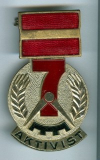 Medaille zum Ehrentitel "Aktivist des Siebenjahrplans", 1967-1969, DDR