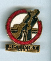Abzeichen zum Ehrentitel "Aktivist VEB", DDR, 1949-1951