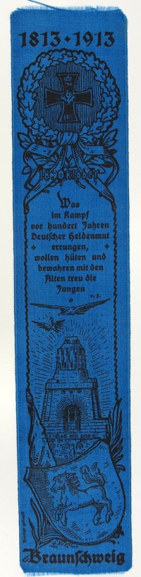 Vivatband anlässlich der Enthüllung des Völkerschlachtdenkmals, 18.10.1913