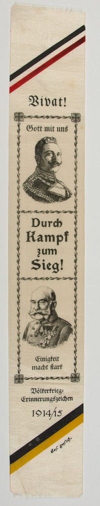 Vivatband - "Durch Kampf zum Sieg" 1914/15, 1. Weltkrieg