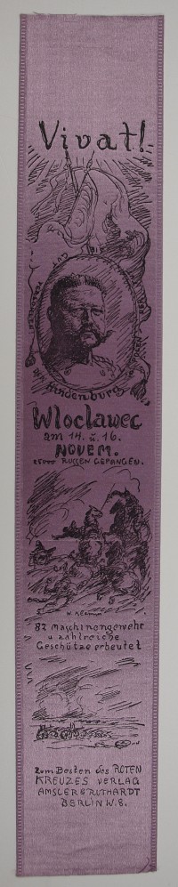 Vivatband "Vivat! Wloclawec 14. und 16. Novem." 1914