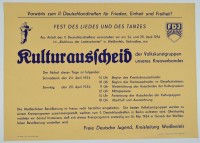 Kulturausscheid der Volksgruppen unseres Kreisverbandes, 1954