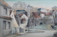 Stadtansicht von Bernburg, Blick auf Schloss