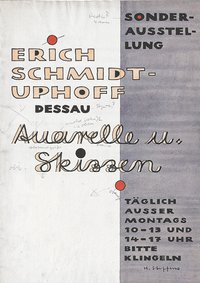 Sonderausstellung Erich Schmidt-Uphoff, Dessau - Aquarelle und Skizzen
