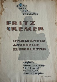 Sonderausstellung Fritz Cremer - Lithographie, Aquarell, Kleinplastik
