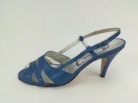 Sandalette „Gina" in Blaumetallic