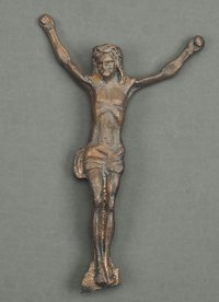 Bronzeplastik, gekreuzigter Jesus, Variante 1