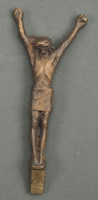 Bronzeplastik, gekreuzigter Jesus, Variante 2