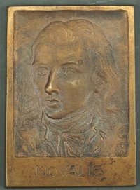 Bronzeplakette Georg Philipp Friedrich von Hardenberg (Novalis)