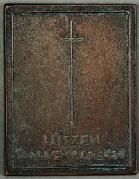 Plakette Lützen 6. November 1632