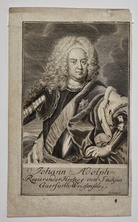 Porträt von Johann Adolf II. Herzog von Sachsen-Weißenfels