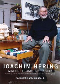 Ausstellungsplakat "Joachim Hering. Malerei Grafik Plastik"