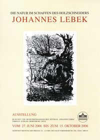Ausstellungsplakat "Die Natur im Schaffen des Holzschneiders. Johannes Lebek"