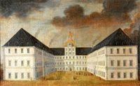 Ölgemälde Schloss Neu-Augustusburg, vor 1678, 2. Hälfte 17. Jahrhundert