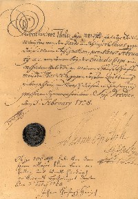 Zahlungsanweisung von Johann Adolph II. an den Rittmeister der Garde du Corps