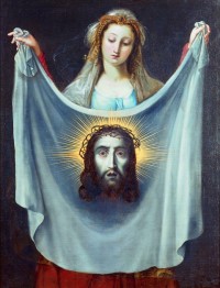Ludovico Carracci: Die heilige Veronika mit dem Schweißtuch. 2. Hälfte 17. Jahrhundert