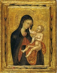 Giovanni di Paolo: Madonna mit Kind. Um 1440-45