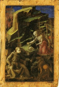 Filippo Lippi: Heiliger Hieronymus als Büßer und ein Karmelitermönch. Um 1435/36