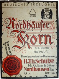 Etikett von der Firma H. Th. Schulze