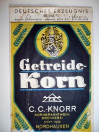 Etikett von der Firma C. C. Knorr