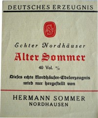 Etikett der Firma Hermann Sommer