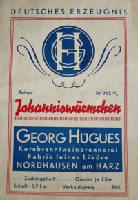 Etikett der Firma Georg Hügues