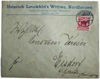 Briefumschlag der Firma Heinrich Leuckfeld’s Witwe